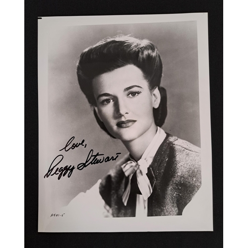 79 - PEGGY STEWART
signed 10x8 black and white photograph. With Chaucer certificate of authenticity
Note:... 