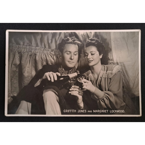 82 - MARGARET LOCKWOOD
two signed black and white portrait cards; together with two further postcards rel... 