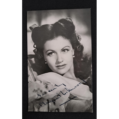 83 - MARGARET LOCKWOOD
two signed black and white portrait cards; together with another postcard relating... 