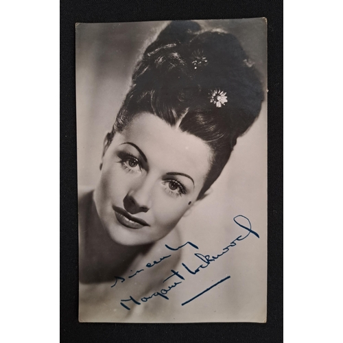 83 - MARGARET LOCKWOOD
two signed black and white portrait cards; together with another postcard relating... 