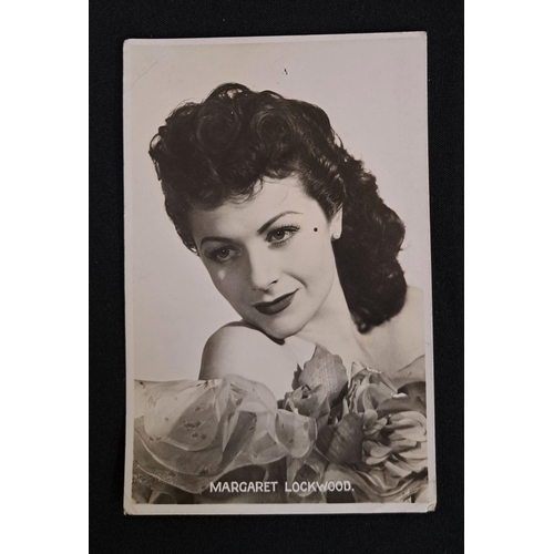 85 - MARGARET LOCKWOOD
two signed black and white portrait cards; together with another postcard relating... 