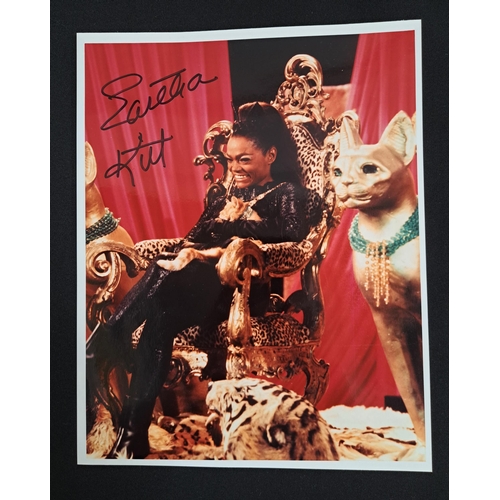 92 - EARTHA KITT
signed 10x8 colour photograph as Catwoman. With Greatstone Collections Certificate of Au... 