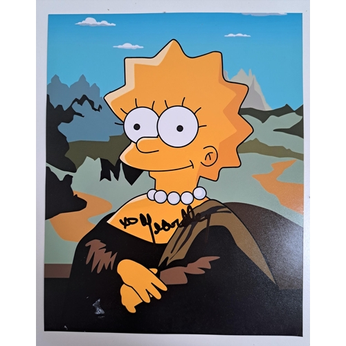 105 - FIVE THE SIMPSONS SIGNED 10x8 CHARACTER SHOTS
comprising Lisa signed by Yeardley Smith; Ned Flanders... 