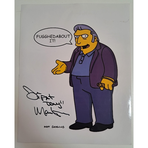 105 - FIVE THE SIMPSONS SIGNED 10x8 CHARACTER SHOTS
comprising Lisa signed by Yeardley Smith; Ned Flanders... 