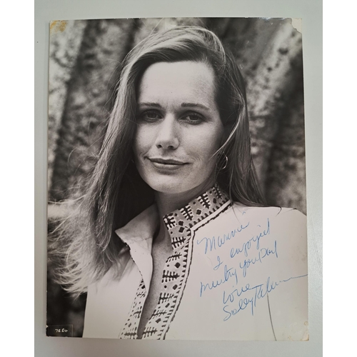 109 - SALLY KELLERMAN
two signed 10x8 black and white photographs. Both with dedication.
Note: American ac... 