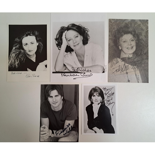 112 - SELECTION OF SIGNED PHOTOGRAPHS OF ACTORS AND ACTRESSES
including Edward de Souza, Timothy Watson, R... 