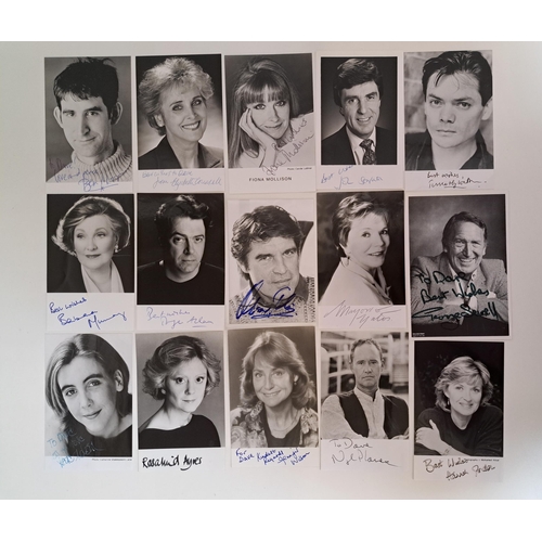 112 - SELECTION OF SIGNED PHOTOGRAPHS OF ACTORS AND ACTRESSES
including Edward de Souza, Timothy Watson, R... 