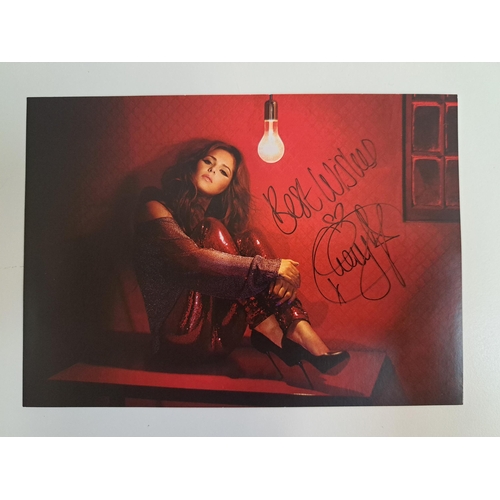 122 - CHERYL COLE
signed 10x8 colour photograph. Together with a signed 7x7 colour photograph
Note: Englis... 