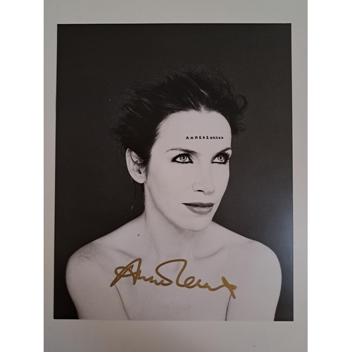 126 - ANNIE LENNOX
signed 10x8 black and white photograph. 
Note: Scottish singer-songwriter who achieved ... 