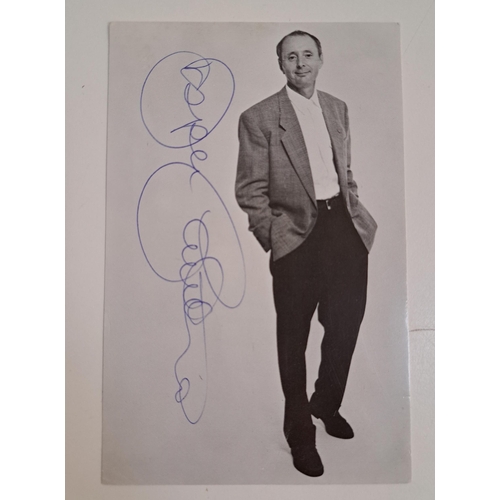 132 - JASPER CARROTT
signed black and white portrait card measuring 15cm x 9.5cm
Note: English Comedian, A... 