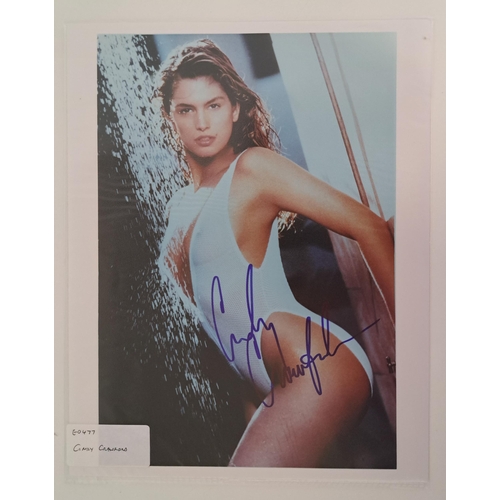 140 - CINDY CRAWFORD
signed 10x8 colour photograph. With The Picture Gallery certificate of authenticity
N... 