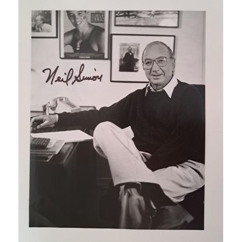 143 - NEIL SIMON
signed 10x8 black and white photograph.
Note: American playwright, screenwriter and autho... 