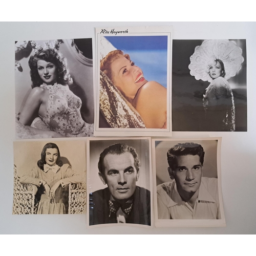 150 - SELECTION OF VINTAGE CELEBRITY PHOTOGRAPHS, PUBLICITY PORTRAITS AND POSTCARDS
including Tony Curtis,... 