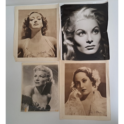 151 - SELECTION OF VINTAGE CELEBRITY PHOTOGRAPHS, PUBLICITY PORTRAITS AND POSTCARDS
including Lana Turner,... 