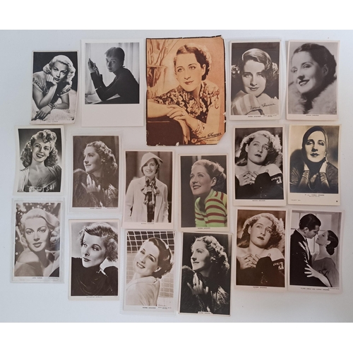 151 - SELECTION OF VINTAGE CELEBRITY PHOTOGRAPHS, PUBLICITY PORTRAITS AND POSTCARDS
including Lana Turner,... 