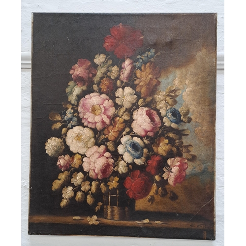 315 - GATT
Still life, vase of flowers, oil on canvas, signed, 61cm x 51cm