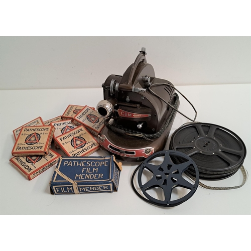 197 - CINEMATIC INTEREST
a Pathescope Gem projector, together with two Pathescope 9.5mm films