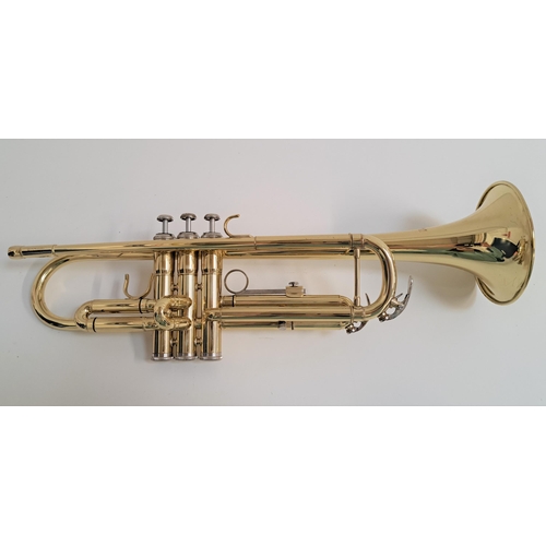 259 - ROSETTI SERIES 5 TRUMPET
in brass with two mouth pieces, marked 89TPTL, in a fitted case