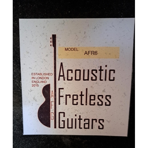 261 - ELECTRO ACOUSTIC FRETLESS GUITAR
by Acoustic Fretless Guitars, model AFR6