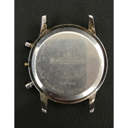 67 - GENTLEMAN'S BREITLING TOP TIME CHRONOGRAPH WRISTWATCH
circa mid 1960s, the silvered dial with baton ... 