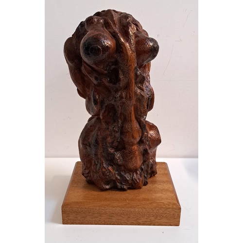 238 - CLIVE VINCENT JACHNIK
Nude torso, carved yew wood on a mahogany base, 49cm high