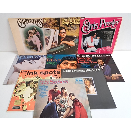 267 - LARGE SELECTION OF VINYL LPs
including Dean Martin, Andy Williams, Tom Jones, ABBA, Seekers, Madonna... 