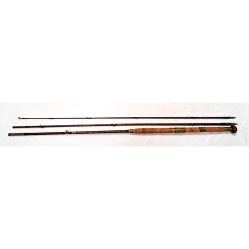 279 - HARDY 'THE MURDOCH' THREE PIECE SPLIT CANE FISHING ROD
late 19th century, no 2307 and also stamped A... 