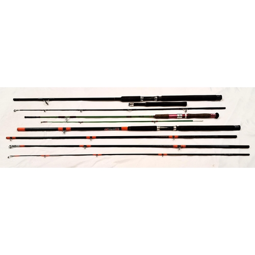 283 - THREE FISHING RODS
comprising a Daiwa 2710-6A combination rod in four sections; a Daiwa Super Spin S... 