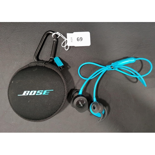 69 - PAIR OF BOSE SOUND SPORT WIRELESS EARBUDS