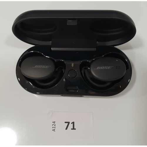 71 - PAIR OF BOSE SPORT WIRELESS EARBUDS
in charging case