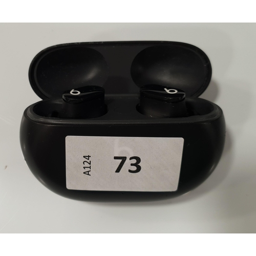 73 - PAIR OF BEATS STUDIO BUDS EARBUDS
in charging case
Note: there is peeling to the lid of the case