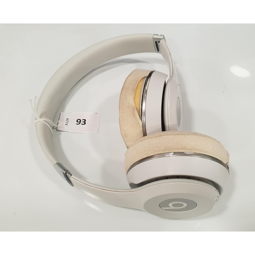 93 - PAIR OF BEATS SOLO 3 ON-EAR HEADPHONES 
Note: there is wear and damage to the earpads