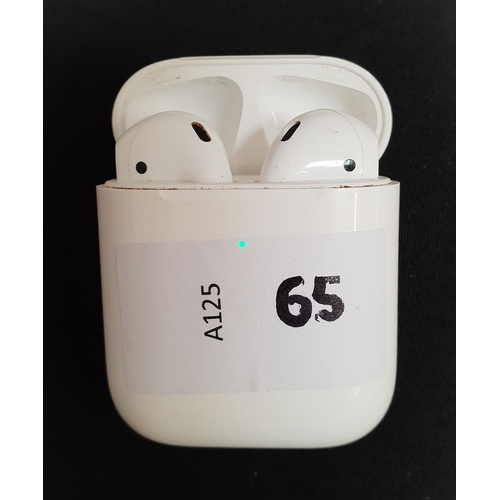 65 - PAIR OF APPLE AIRPODS 2ND GENERATION
in Wireless charging case