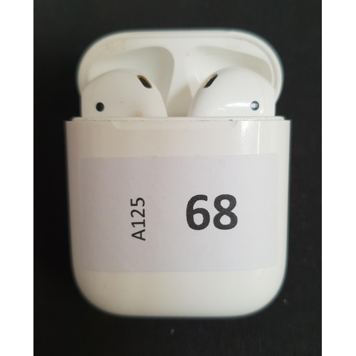 68 - PAIR OF APPLE AIRPODS 1st GENERATION
in Lightning charging case