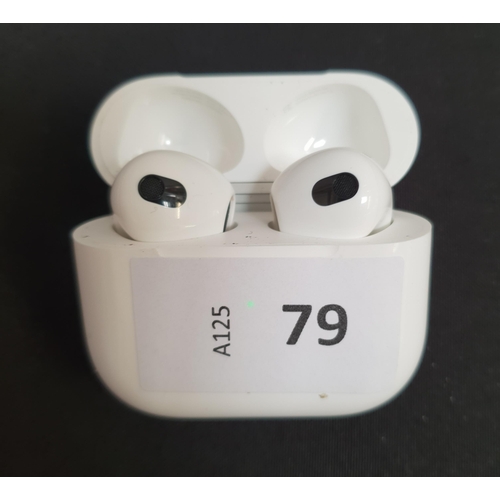 79 - PAIR OF APPLE AIRPODS 3RD GENERATION
in Lightning charging case