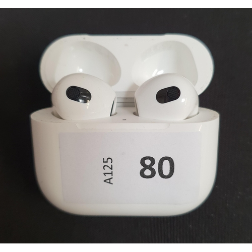 80 - PAIR OF APPLE AIRPODS 3RD GENERATION
in MagSafe charging case