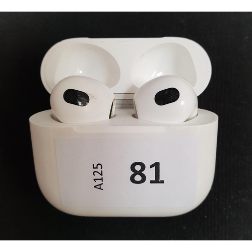 81 - PAIR OF APPLE AIRPODS 3RD GENERATION
in MagSafe charging case