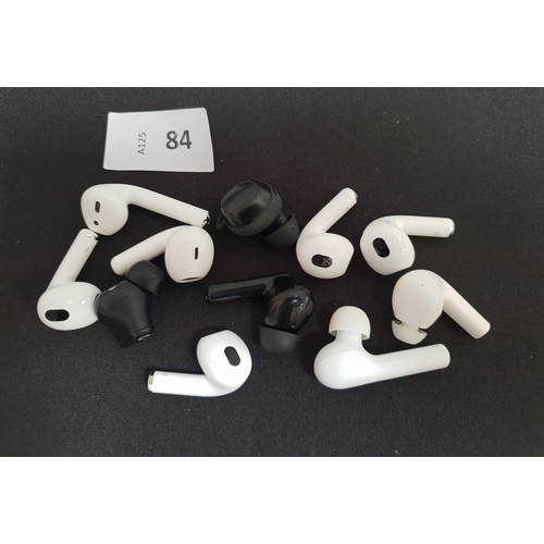 84 - SELECTION OF LOOSE EARBUDS
including Apple (11)