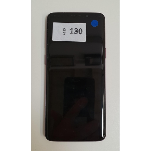 130 - SAMSUNG GALAXY S9
model SM-G960F; IMEI 359664093852713; NOT Google Account Locked.
Note: It is the b... 