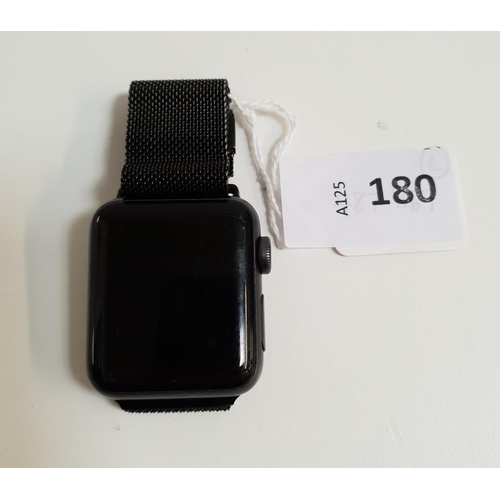 180 - APPLE WATCH SERIES 3
38mm case; model A1858; Cannot access serial number as we cannot remove the str... 