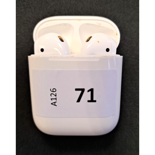 71 - PAIR OF APPLE AIRPODS 2ND GENERATION
in Lightning charging case