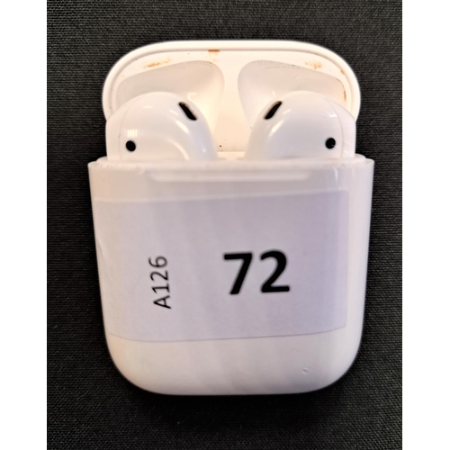 72 - PAIR OF APPLE AIRPODS 1ST GENERATION
in Lightning charging case