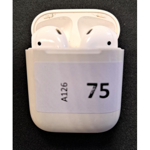 75 - PAIR OF APPLE AIRPODS 2ND GENERATION
in Lightning charging case