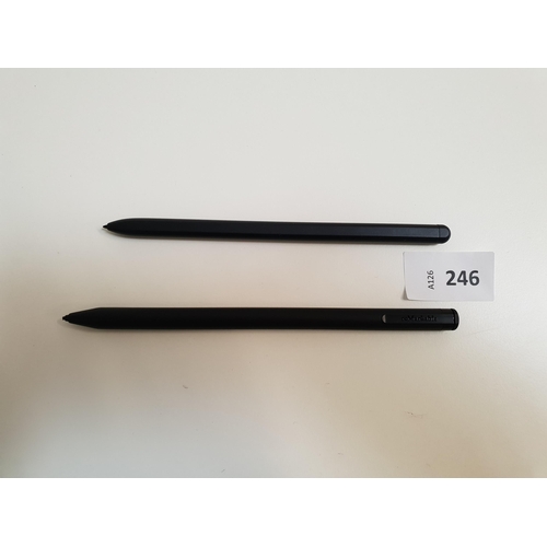 246 - TWO STYLUS PENS 
comprising Samsung and Remarkable