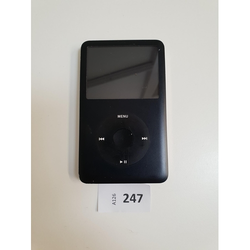 247 - APPLE IPOD CLASSIC - A1238 - 80GB
serial number: 8K737V2PYMV
Note: slight dents to corners and scrat... 