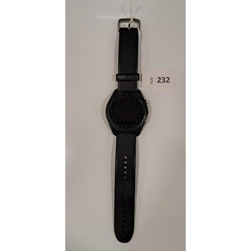 232 - GARMIN APPROACH S60 GOLFING WATCH
s/n 579050196
Note: It is the buyer's responsibility to make all n... 