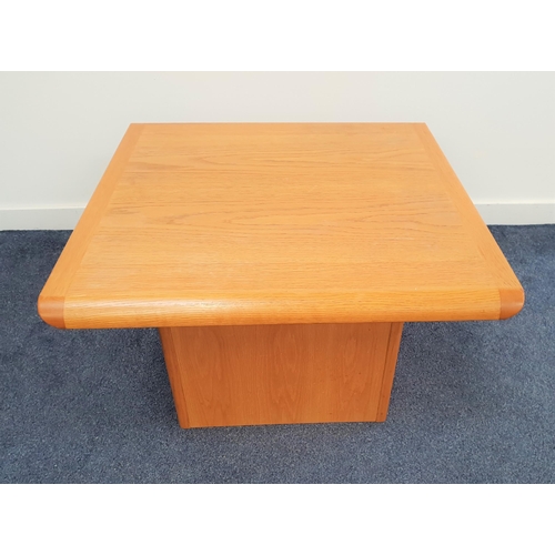 345 - VEJLE STOLE MOBELFABRIK DANISH TEAK OCCASIONAL TABLE
the square top with rounded sides on a square b... 