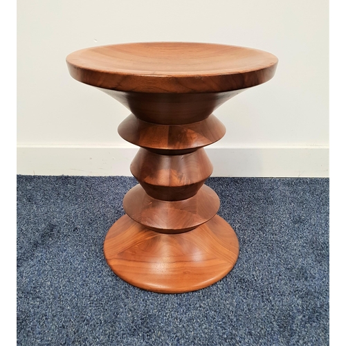 332 - RAY EAMES VITRA STOOL
in walnut, with label to base, 38.5cm high