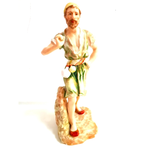 176 - NAUTILUS PORCELAIN FIGURE THE WATER CARRIER
a bearded male with various vessels on his waist band, t... 