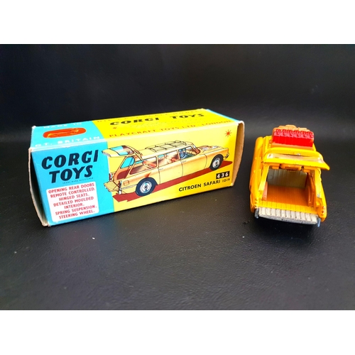 282 - CORGI TOYS No. 436 CITROEN SAFARI ID19 
the yellow body with Wildlife Preservation logo to the bonne... 